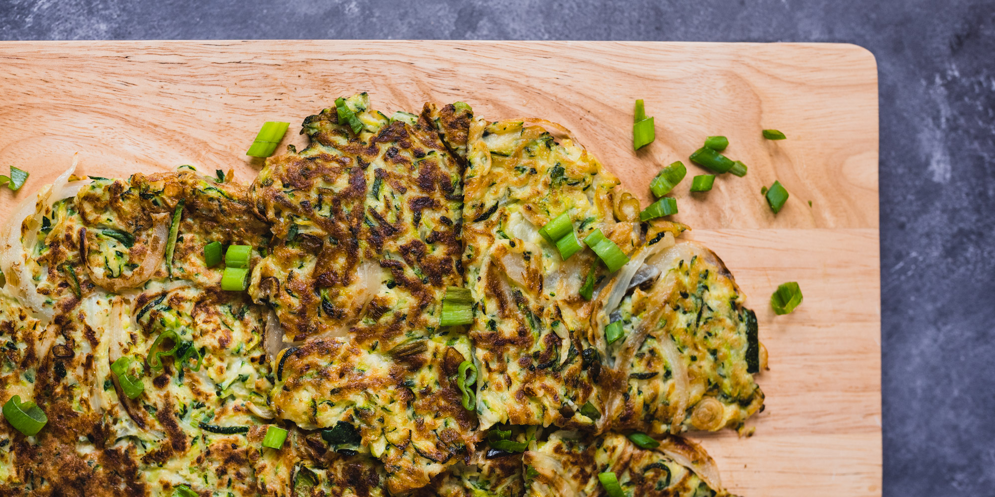 Crispy Korean Zucchini Pancake Chow with Jao