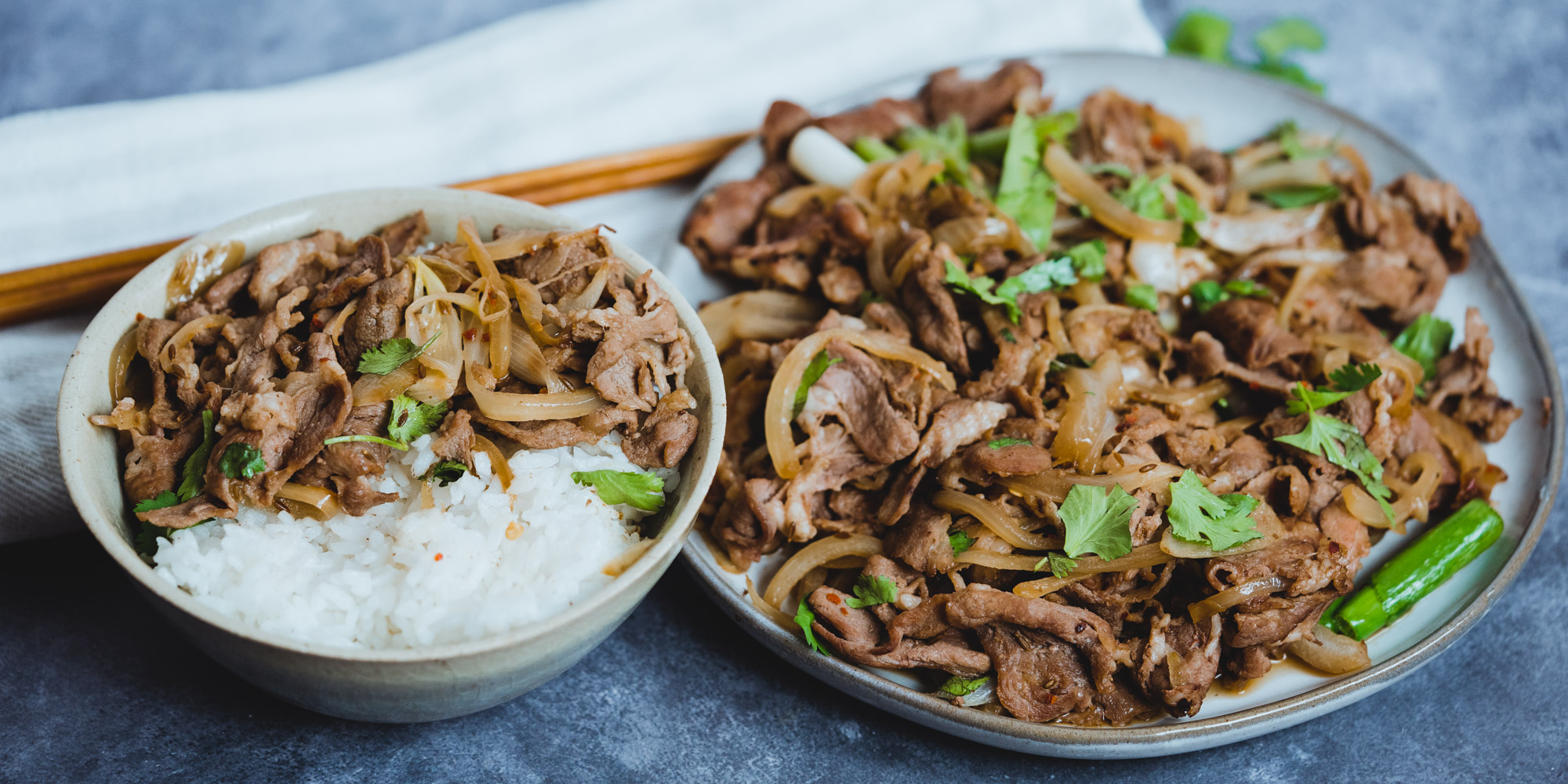 Quick Cumin Lamb StirFry Chow with Jao